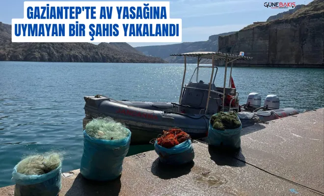 Gaziantep'te av yasağına uymayan bir şahıs yakalandı