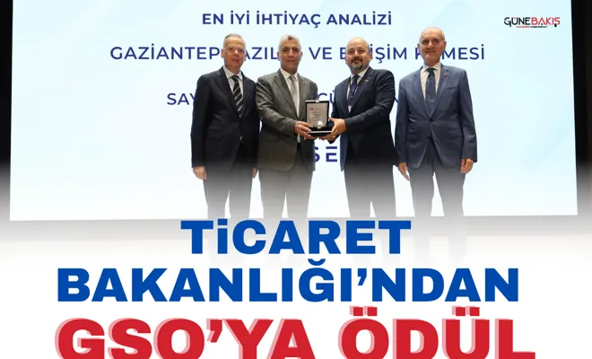 Ticaret Bakanlığı’ndan GSO’ya ödül