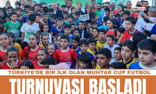 Türkiye’de bir ilk olan Muhtar Cup Futbol Turnuvası başladı