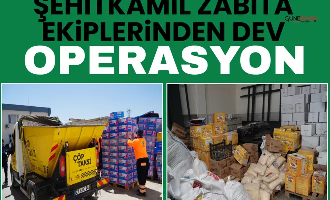 Şehitkamil’de 21 ton tarihi geçmiş ürün ele geçirildi