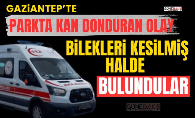 Gaziantep’te parkta kan donduran olay