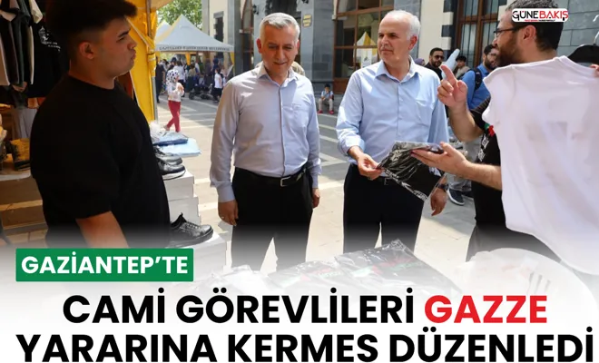 Gaziantep’te Cami Görevlileri Gazze yararına kermes düzenledi