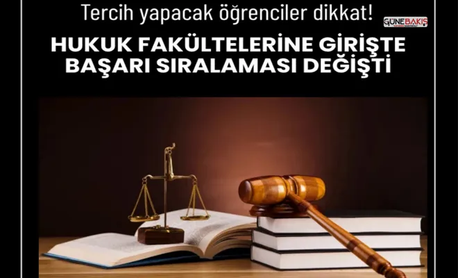 Tercih yapacak öğrenciler dikkat: Hukuk fakültelerine girişte başarı sıralaması değişti