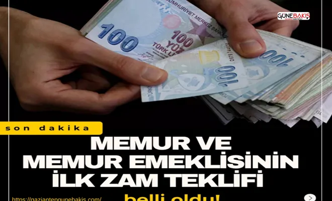 Memur ve memur emeklisinin ilk zam teklifi belli oldu!