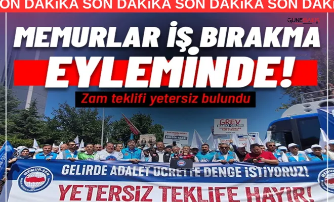 Zam teklifini yetersiz bulan memurlar iş bırakma eylemine başladı