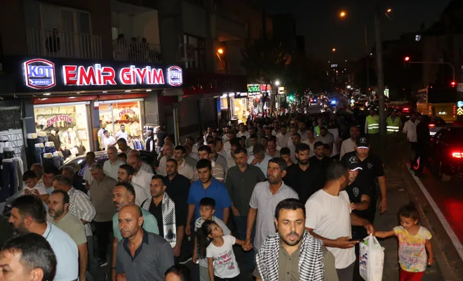 Gaziantep’te Gazze İçin Yürüyüş Düzenlendi