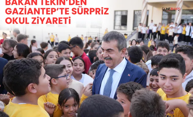 Bakan Tekin’den Gaziantep’te sürpriz okul ziyareti