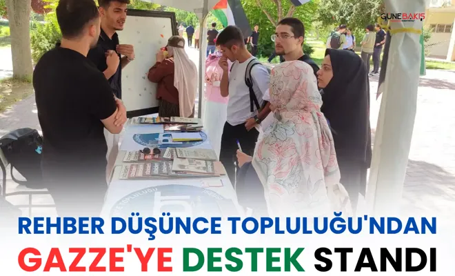 Rehber Düşünce Topluluğu'ndan Gazze'ye destek standı