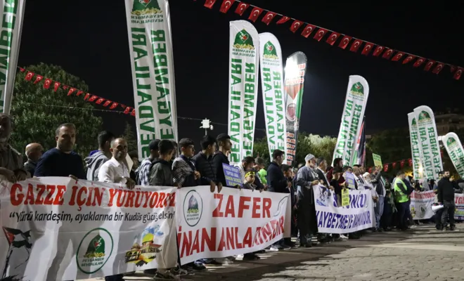 Gaziantep’te “Aksa Tufanından Gazze Zaferine” yürüyüşü düzenlendi