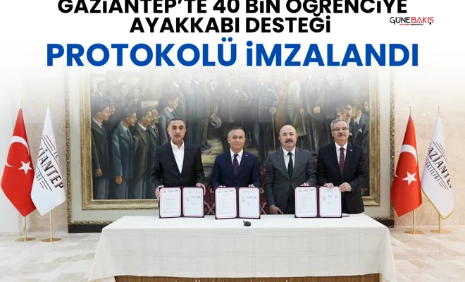 Gaziantep’te 40 bin öğrenciye ayakkabı desteği protokolü imzalandı