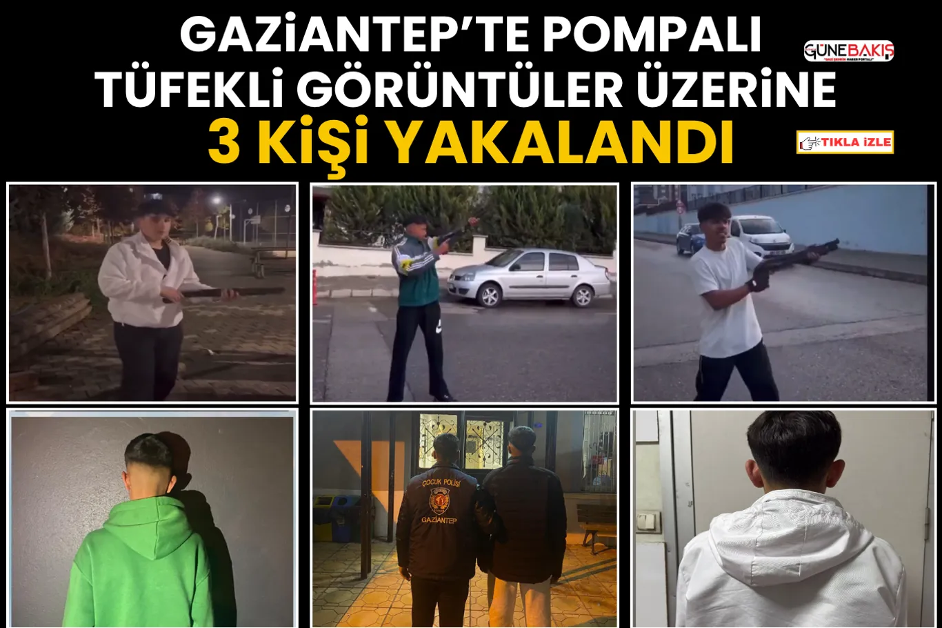 Gaziantep'te düğünde havaya ateş açan kişi yakalandı