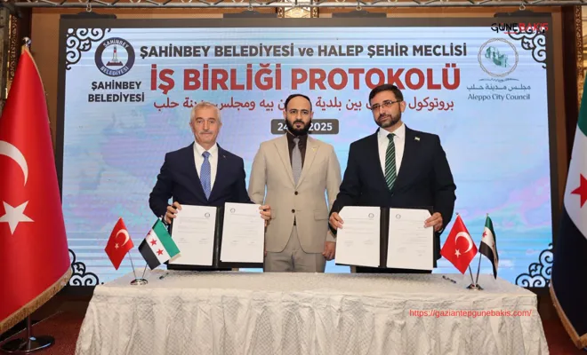 Şahinbey Belediyesi’nden Halep’e kardeşlik eli