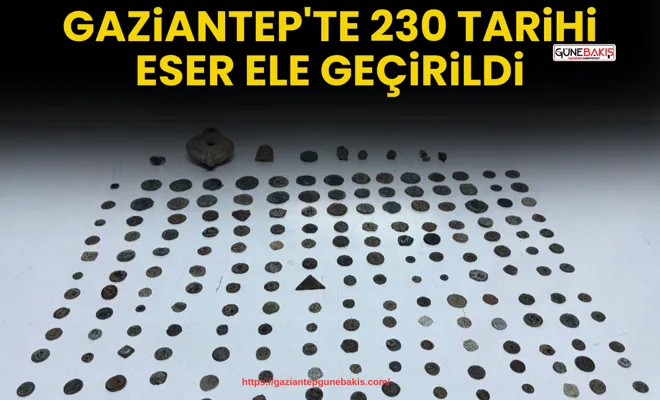Gaziantep'te 230 tarihi eser ele geçirildi