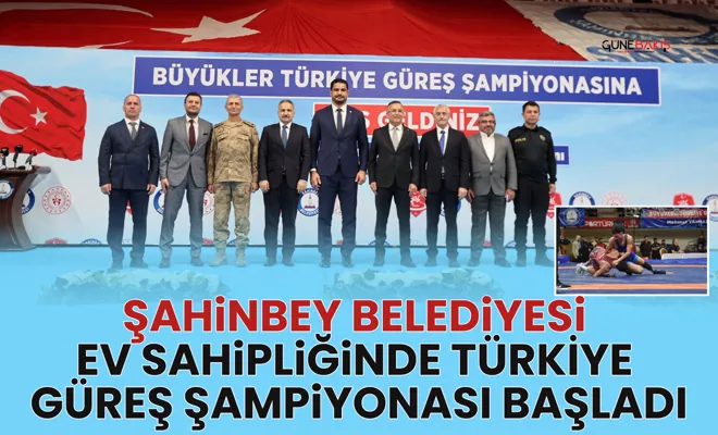 Şahinbey Belediyesi ev sahipliğinde Türkiye Güreş Şampiyonası başladı