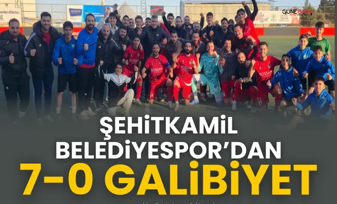 Şehitkamil Belediyespor’dan: 7-0 galibiyet
