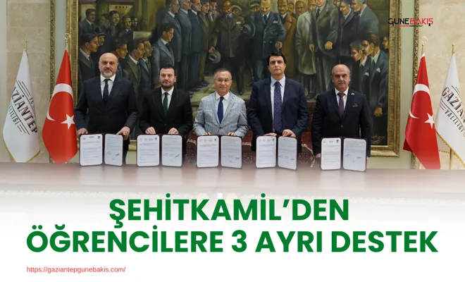 Şehitkamil’den öğrencilere 3 ayrı destek