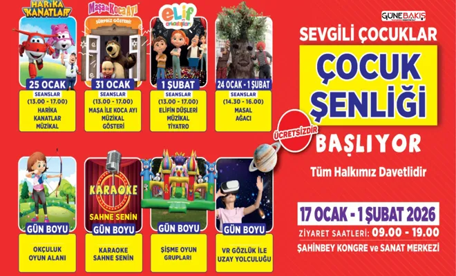 Şahinbey’den çocuk şenliğine davet
