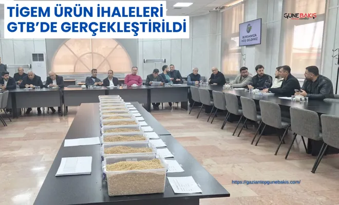 TİGEM ürün ihaleleri GTB’de gerçekleştirildi
