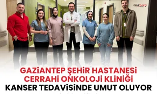 Gaziantep Şehir Hastanesi'nde 1,5 aylık bebeğe dev tümör ameliyatı