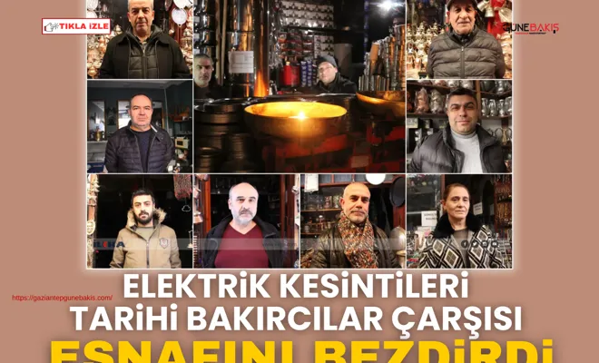 Elektrik kesintileri tarihi bakırcılar çarşısı esnafını bezdirdi