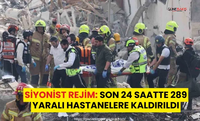 Siyonist rejim: Son 24 saatte 289 yaralı hastanelere kaldırıldı