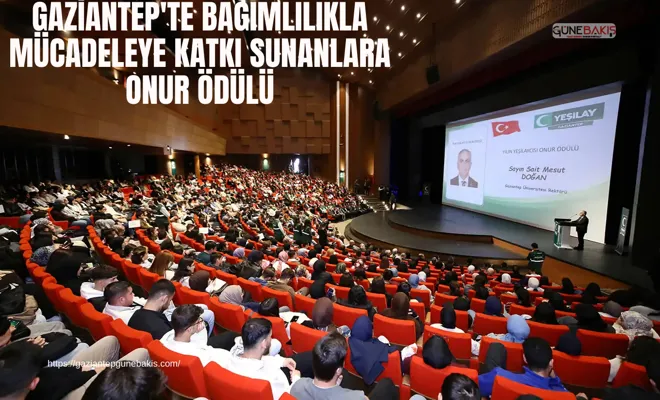 Gaziantep'te bağımlılıkla mücadeleye katkı sunanlara onur ödülü