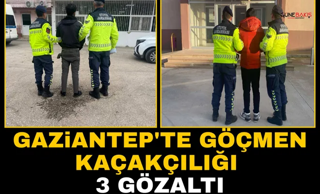 Gaziantep'te göçmen kaçakçılığı: 3 gözaltı