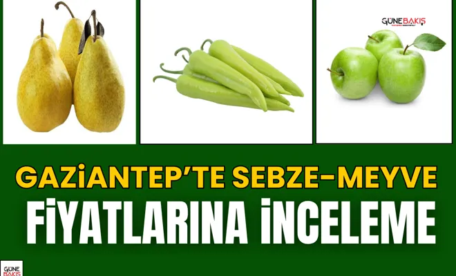 Gaziantep’te sebze-meyve fiyatlarına inceleme