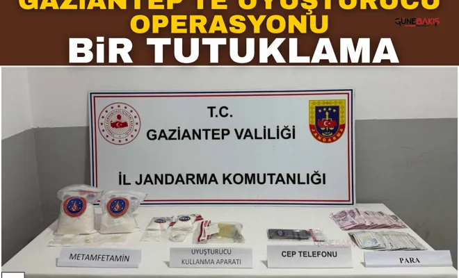 Gaziantep'te uyuşturucu operasyonu: 1 tutuklama