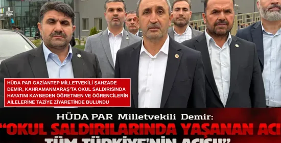 HÜDA PAR Milletvekili Demir’den çağrı: Sumud filosu'na askeri destek sağlanmalıdır