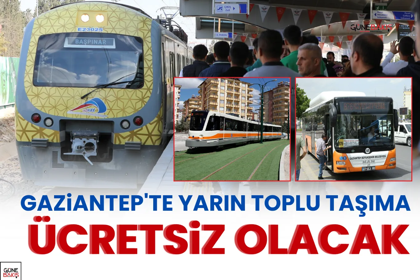 Gaziantep'te yaya ve araç trafiğini engelleyen materyaller kaldırıldı