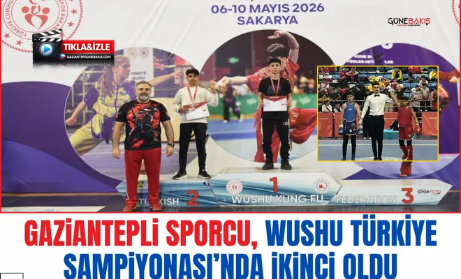 Gaziantepli sporcu, Wushu Türkiye Şampiyonası’nda ikinci oldu