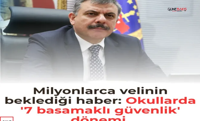 Milyonlarca velinin beklediği haber: Okullarda '7 basamaklı güvenlik' dönemi başlıyor