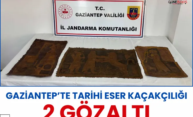 Gaziantep’te tarihi eser kaçakçılığı: 2 gözaltı