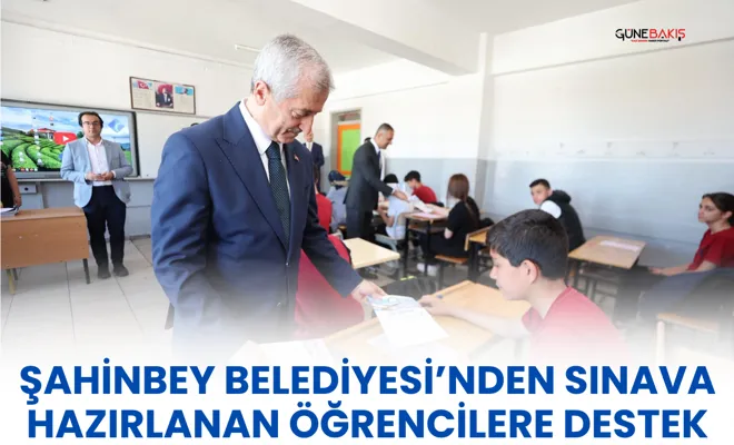 Şahinbey Belediyesi’nden sınava hazırlanan öğrencilere destek