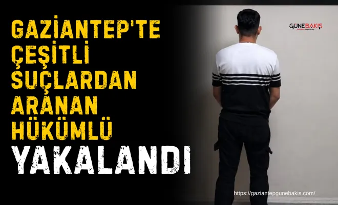 Gaziantep'te çeşitli suçlardan aranan hükümlü yakalandı