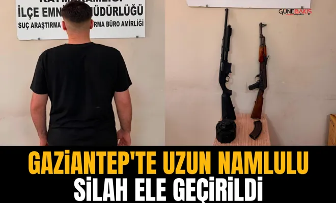 Gaziantep'te uzun namlulu silah ele geçirildi