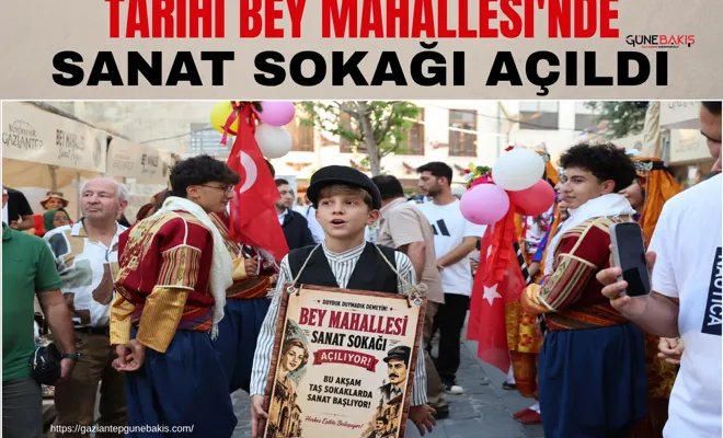 Tarihi Bey Mahallesi'nde sanat sokağı açıldı