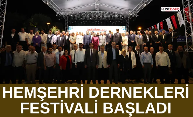 Hemşehri dernekleri festivali başladı