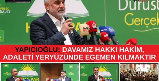 HÜDA PAR Gaziantep İl Başkanı Mustafa Kaya'dan teşekkür mesajı