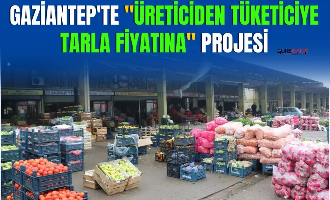 Gaziantep'te "Üreticiden Tüketiciye Tarla Fiyatına" projesi