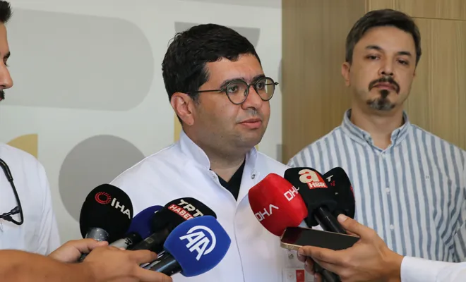 Gaziantep'te kalpteki delik açık ameliyata gerek kalmadan kapatıldı