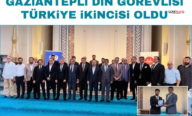 Gaziantepli din görevlisi Türkiye ikincisi oldu