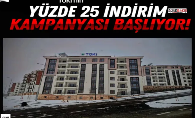 TOKİ'nin yüzde 25 indirim kampanyası başlıyor!