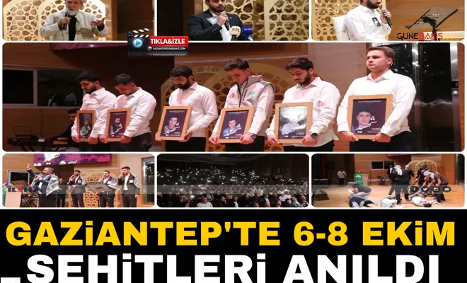 Gaziantep'te 6-8 Ekim şehitleri anıldı