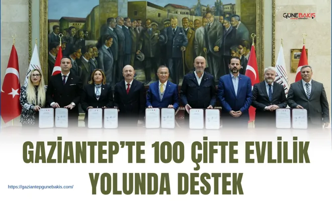Gaziantep’te 100 çifte evlilik yolunda destek