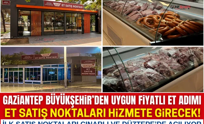 Gaziantep Büyükşehir’den uygun fiyatlı et adımı: Et satış noktaları hizmete girecek!