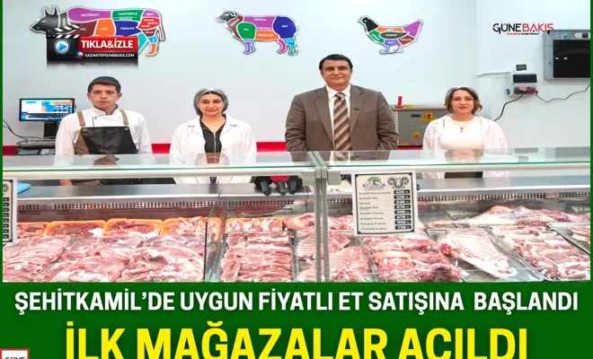 Şehitkamil’de uygun fiyatlı et satışına başlandı